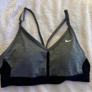 Nike Grey and Black Lightweight Sports Bralette
